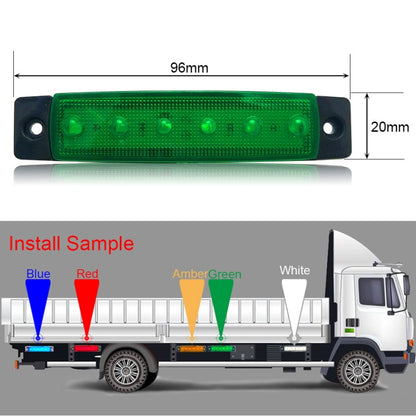 4 PCS 12V 6 SMD Auto Car Bus Truck Wagons External Side Marker Lights LED Trailer Indicator Light Rear Side Lamp
