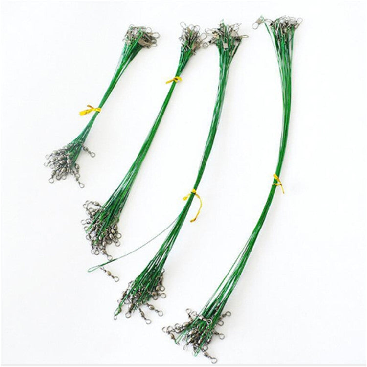 20 Stücke Luya Vorfach mit Wirbel, Bissfestes Vorfach, 20CM, 25CM, 30CM, 15CM