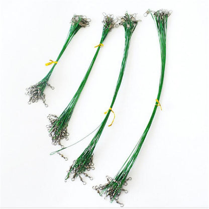 20 Stücke Luya Vorfach mit Wirbel, Bissfestes Vorfach, 20CM, 25CM, 30CM, 15CM
