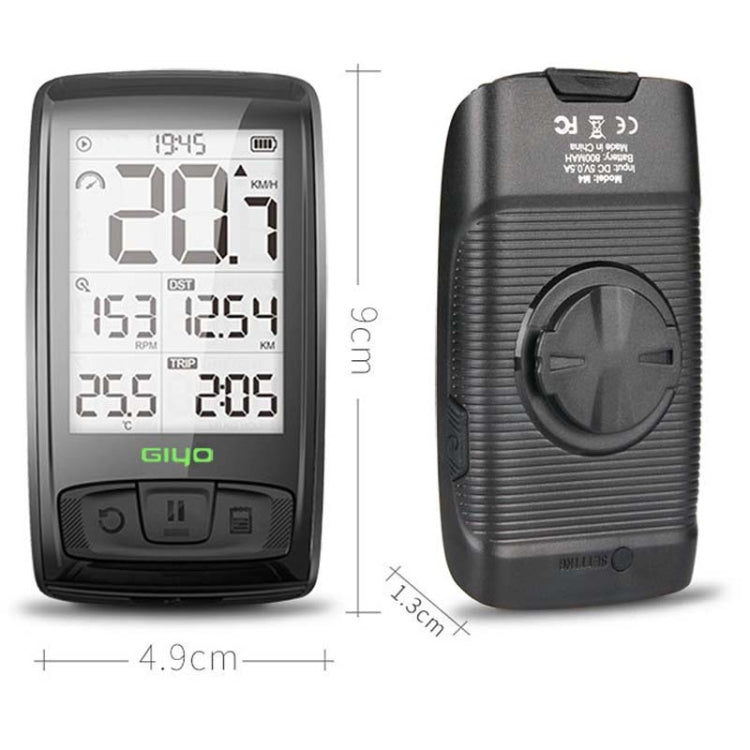 GIYO M4 Bicycle Computer Bluetooth Wireless Road Bike Speedometer Odometer, GIYO M4