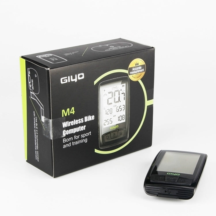 GIYO M4 Bicycle Computer Bluetooth Wireless Road Bike Speedometer Odometer, GIYO M4