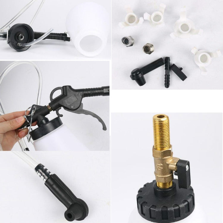 Changeur de liquide de frein pneumatique Outil de remplacement de liquide de frein de voiture Outil de vidange de remplissage de joint de liquide de frein, Pot unique, Pot double