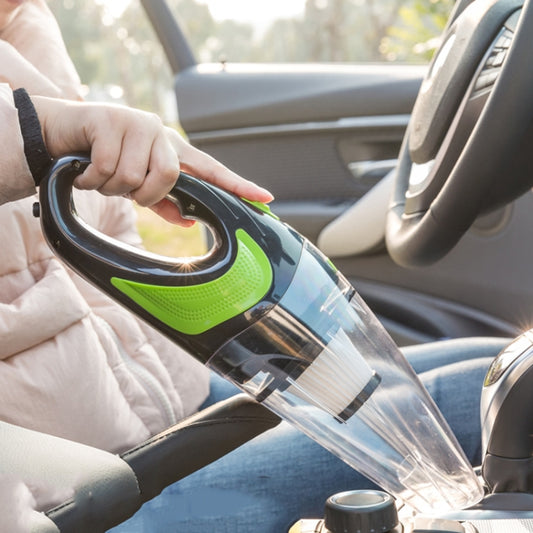 Aspirateur de voiture sans fil, mini aspirateur à main, super aspiration, utilisation double, humide et sec, portable, transparent+vert, noir+vert, rose+blanc