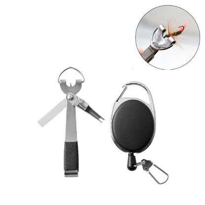 Outdoor Fishing Supplies Fishing Clamp Fishing Line Scissors Telescopic Keychain, 2 in 1 With Keychain, 3 in 1 With Keychain, 3 in 1  Fishing Line Knife