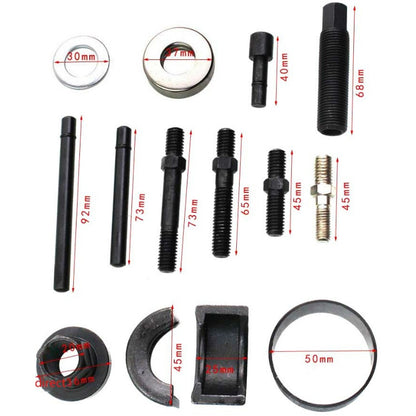12 en 1 Pour Buick / Ford Volant d'assistance électrique Extracteur de poulie Roue motrice Sens de travail Pompe de direction assistée Outil de démontage, 12 en 1