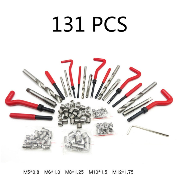 Kit de réparation de filetages 131 en 1 pour taraudeuses, 131 en 1