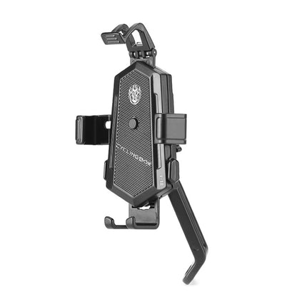 Fahrrad Handyhalterung Drehbar Und Einstellbar Feste Aluminiumlegierungshalterung Automatischer Greiferhalter, Lenkerinstallation, Rückspiegelinstallation