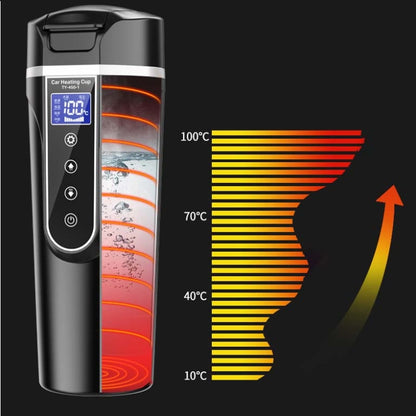 450ml Car Heating Water Bottle Thermos Mug Car Truck Universal Boiling Water Cup, Car Models