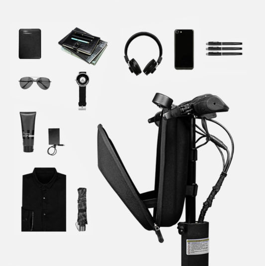 For Xiaomi No. 9 Electric Scooter PU Leather Waterproof EVA Hard Shell Bag Electric Folding Car Front Bag, 30 x 16.5 x 14.5cm