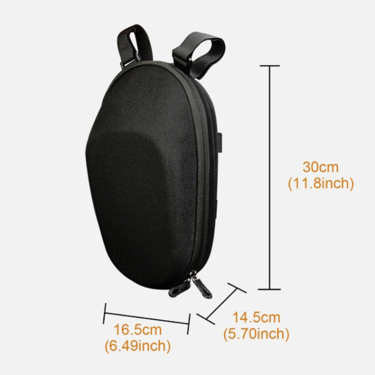 Pour trottinette électrique Xiaomi n° 9, sacoche avant en cuir PU imperméable avec coque rigide en EVA pour voiture électrique pliante, 30 x 16,5 x 14,5 cm