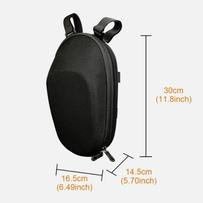 Pour trottinette électrique Xiaomi n° 9, sacoche avant en cuir PU imperméable avec coque rigide en EVA pour voiture électrique pliante, 30 x 16,5 x 14,5 cm