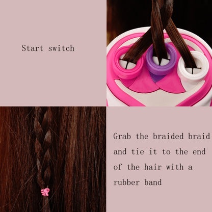 Tresseur de cheveux électrique pour enfants, machine à tresser à trois brins