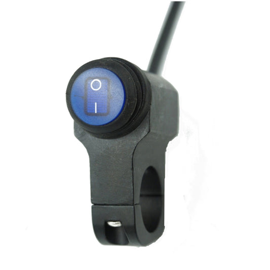 Grifo de aleación de aluminio para motocicleta, interruptor LED impermeable, accesorios para faros delanteros.