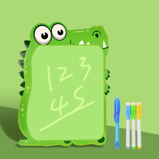 Tableau de Dessin Fluorescent pour Enfants Tableau d'Écriture Multifonctionnel Tableau de Graffiti d'Éducation Précoce, Dinosaure, Vache, Girafe, Zèbre