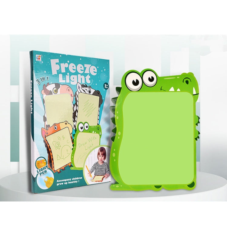 Children Fluorescent Drawing Board Multifunctional Writing Board Early Education Graffiti Board, Dinosaur, Cow, Giraffe, Zebra