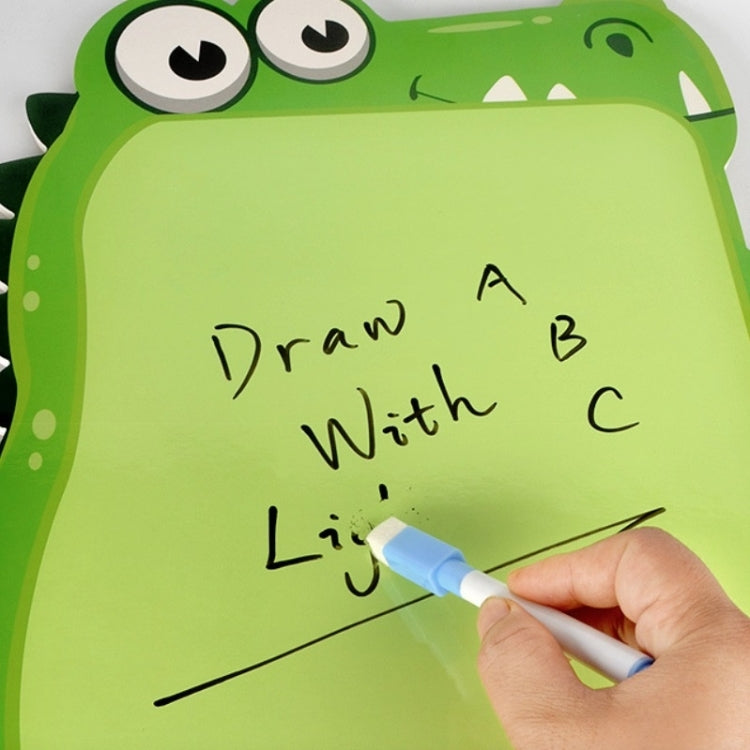 Children Fluorescent Drawing Board Multifunctional Writing Board Early Education Graffiti Board, Dinosaur, Cow, Giraffe, Zebra