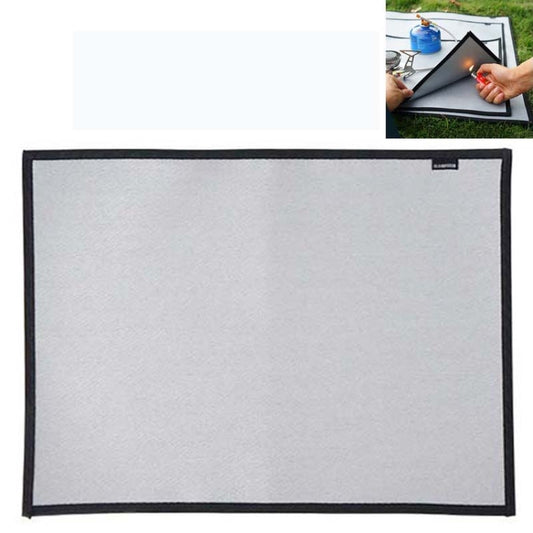 CLS Outdoor Camping Fireproof Cloth Picnic Barbecue Heat Insulation Mat Flame Retardant Fiberglass Fire Blanket, 46x35cm, 60x53cm, 105x60cm