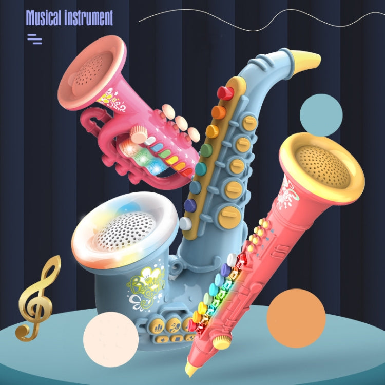 Instrument de musique de simulation de puzzle pour l'éducation précoce des enfants, 6806 Trompette-Rouge, 6806 Trompette-Bleue, 6807 Clarinette-Rouge, 6807 Clarinette-Blanche, 6805 Saxophone-Rouge, 6805 Saxophone-Vert