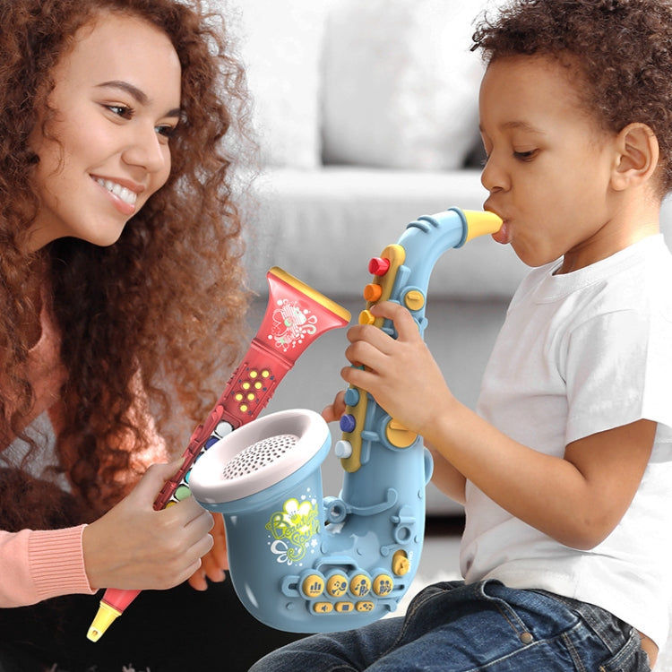 Instrument de musique de simulation de puzzle pour l'éducation précoce des enfants, 6806 Trompette-Rouge, 6806 Trompette-Bleue, 6807 Clarinette-Rouge, 6807 Clarinette-Blanche, 6805 Saxophone-Rouge, 6805 Saxophone-Vert
