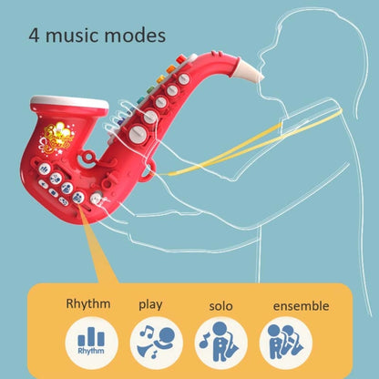 Instrument de musique de simulation de puzzle pour l'éducation précoce des enfants, 6806 Trompette-Rouge, 6806 Trompette-Bleue, 6807 Clarinette-Rouge, 6807 Clarinette-Blanche, 6805 Saxophone-Rouge, 6805 Saxophone-Vert
