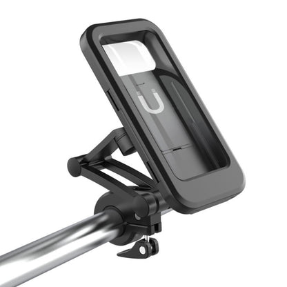 Motorcycle Rearview Mirror Mobile Phone Bracket Locomotive Mobile Phone Bracket Bicycle Handle Waterproof Bracket, Waterproof Bracket