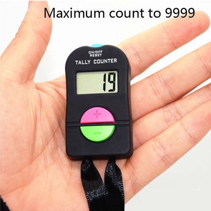 Large-Screen Electronic Digital Display Counter Manual Counter with Lanyard, Manual Counter (Add or Subtract), Manual Counter (Only Add)