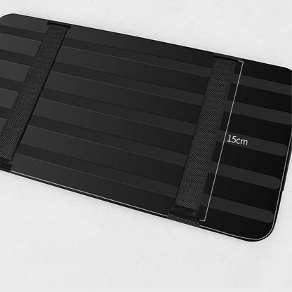 Car Sun Block Glasses Case Document Holder Car Plastic Frame Zipper Type Multi-Function Card Bag Storage Bag