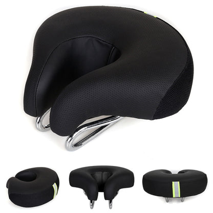 Noseless Bicycle Saddle Mountain Bike Thickened  Soft Cushion, Yellow, Red, Green, Blue, Black