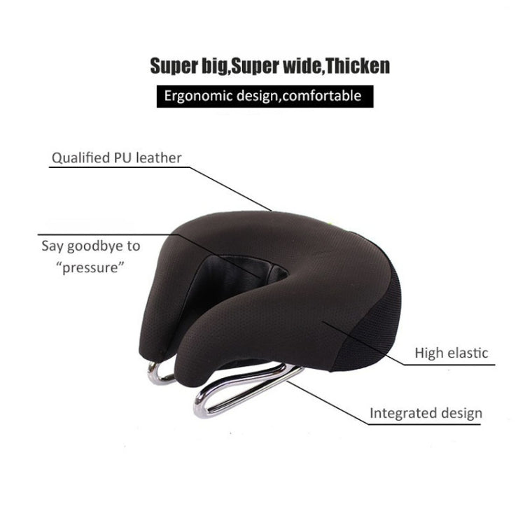 Noseless Bicycle Saddle Mountain Bike Thickened  Soft Cushion, Yellow, Red, Green, Blue, Black