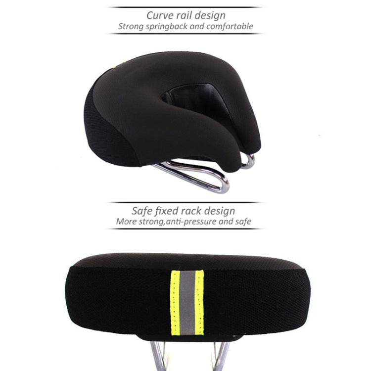 Noseless Bicycle Saddle Mountain Bike Thickened  Soft Cushion, Yellow, Red, Green, Blue, Black