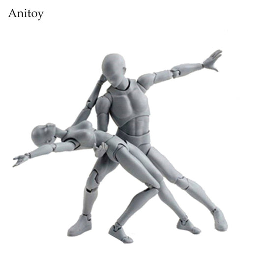 Figuarts Body Body-Chan Body-Kun Couleur grise Ver. Figurine d'action en PVC noir Modèle de collection Jouet