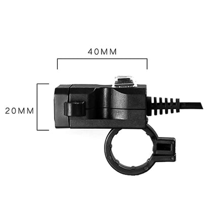 Chargeur de guidon de moto étanche 12V double port USB 5V 1A/2.1A Adaptateur d'alimentation pour téléphone portable, Chargeur de guidon