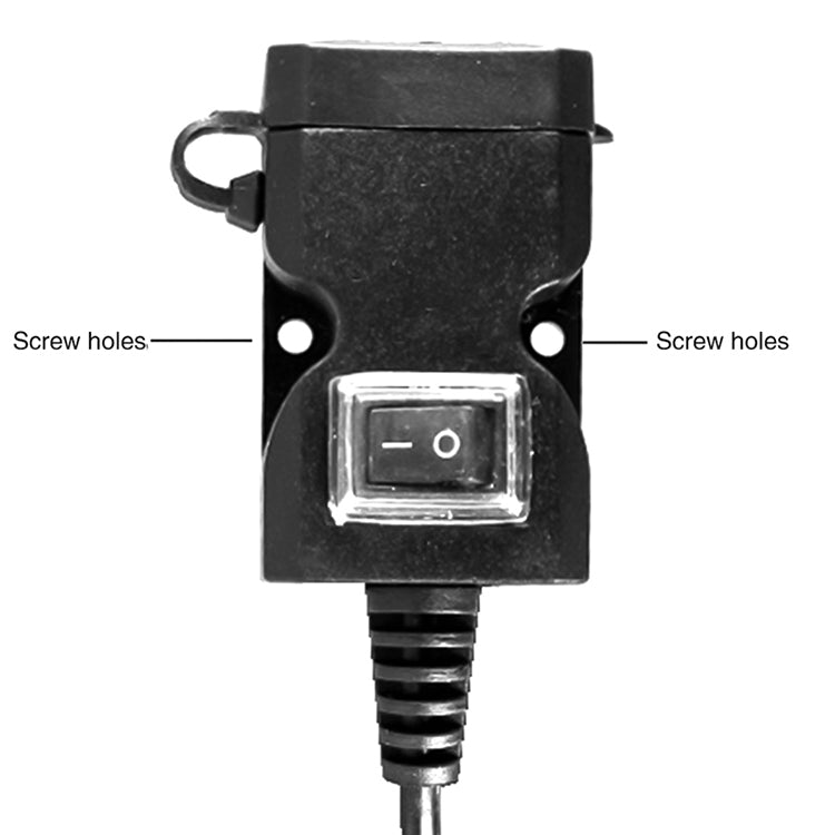 Chargeur de guidon de moto étanche 12V double port USB 5V 1A/2.1A Adaptateur d'alimentation pour téléphone portable, Chargeur de guidon