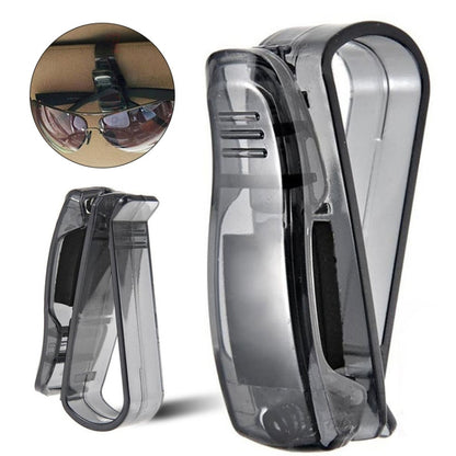 Multi-Function Glasses Case Atuo Car Accessories Sunglasses Holder Auto Fastener Ticket Clip, Sunglasses Holder