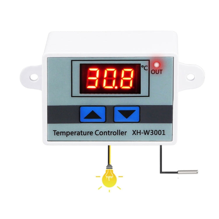 XH-W3001 Digital LED Temperature Controller Arduino Cooling Heating Switch Thermostat NTC Sensor, 12V, 24V, 220V, Probe line