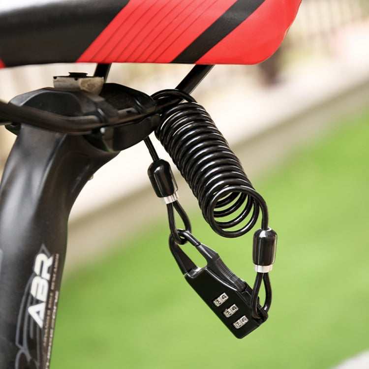 Helmet Lock Mountain Bike Wire Lock Safety Lock Bicycle Motorcycle Electric Bike Portable Password Steel Cable Lock, Helmet Lock
