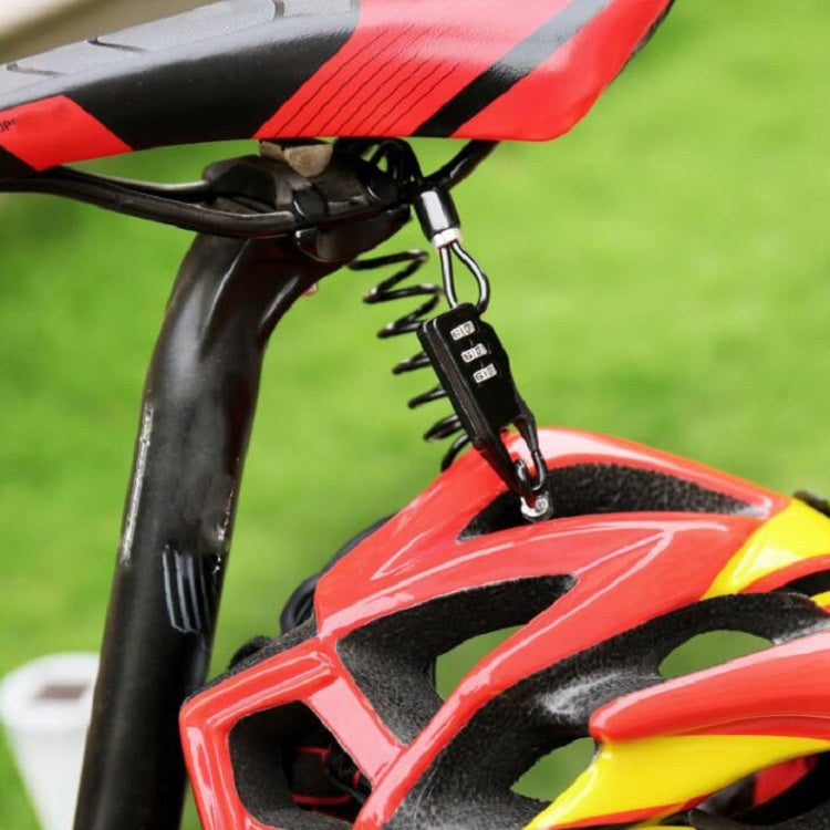 Helmet Lock Mountain Bike Wire Lock Safety Lock Bicycle Motorcycle Electric Bike Portable Password Steel Cable Lock, Helmet Lock