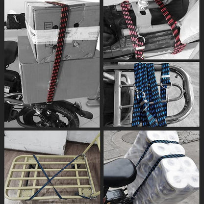 Bicycle Binding Rope Widening And Thickening Multi-Purpose Elastic Elastic Luggage Rope Shelf Rope, 0.5m, 1m, 2m, 3m, 4m