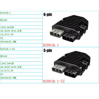 2001B.1 Motorcycle Rectifier For Can-Am Commander 1000 RHINO700/YXR700, 2001B.1 5-pin, 2001B.1 6-pin