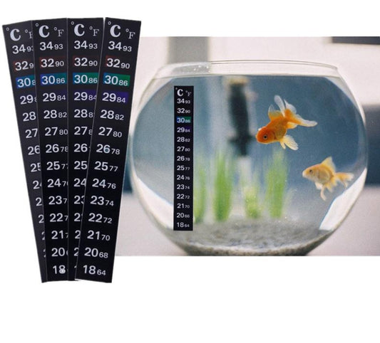 Digital Aquarium Fish Tank Fridge Thermometer Sticker Temperature Measurement Sticker, Aquarium Temperature Measurement