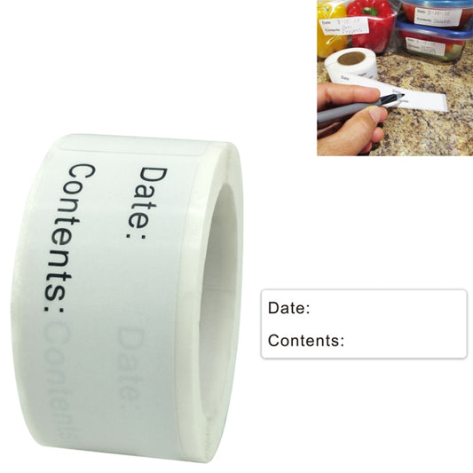 10 PCS Roll Home Kitchen Food Marking Date Sticker Label, 1 x 3 inch