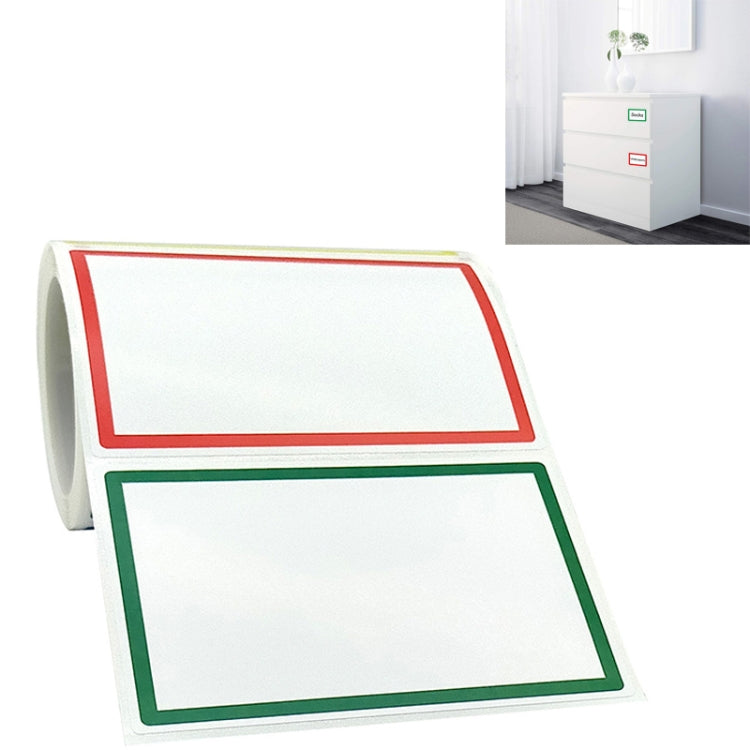 A-131 Name Label Stickers, 150 PCS/Roll 88x58 mm, 300 PCS/Roll 88x58 mm