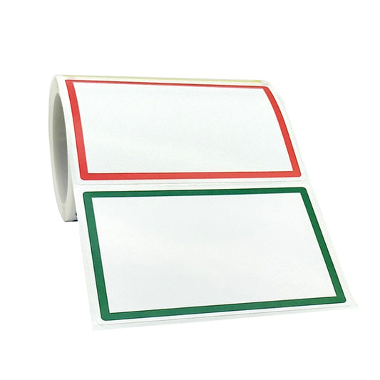 A-131 Name Label Stickers, 150 PCS/Roll 88x58 mm, 300 PCS/Roll 88x58 mm