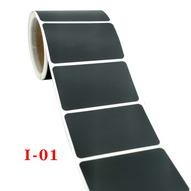 Removable Writing Chalkboard Sticker Home Kitchen Supplies Label, 5 Rolls Circular 3.5x5.5cm(Each), 5 Rolls Rectangle 3.5x5.5cm(Each)