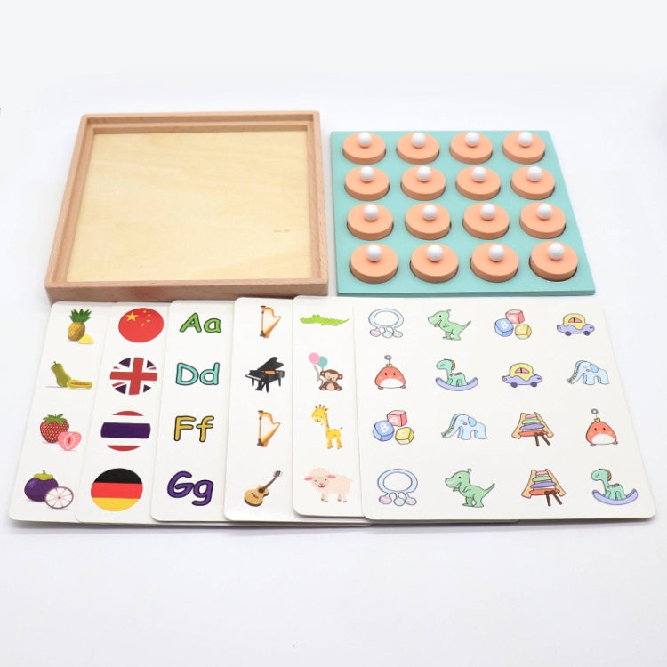 Jouets d'éveil pour enfants, jouets éducatifs en bois, échecs de mémoire, jouets de développement de l'intelligence, chiffres et lettres