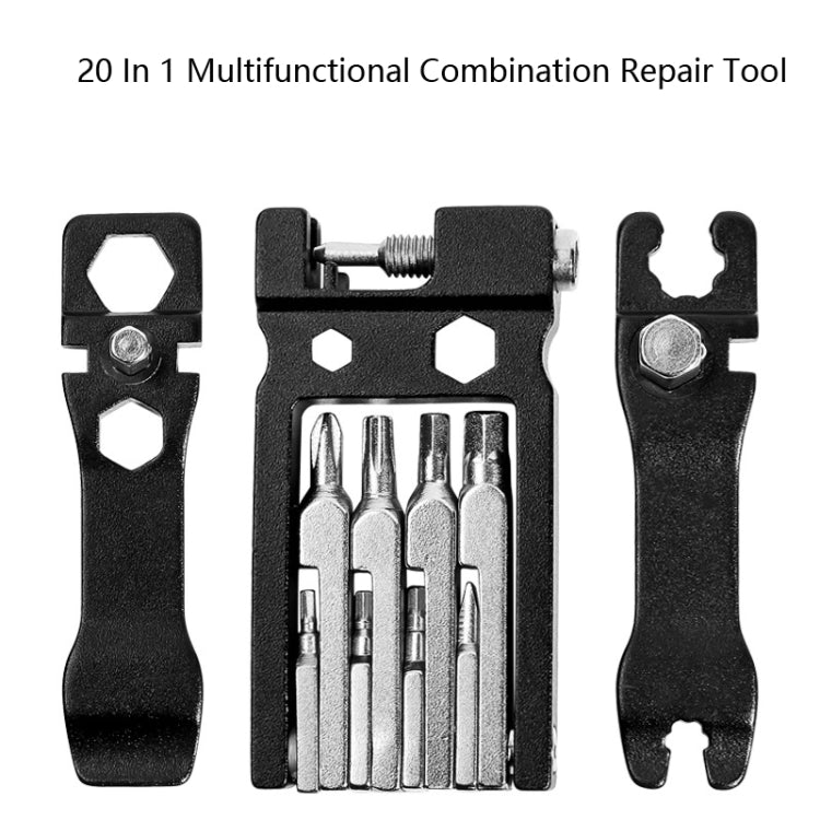 20 in 1 Cycling Repair Tool Multifunctional Household Appliances Repair Tool Bicycle Compact Repair Wrench, 20 In 1