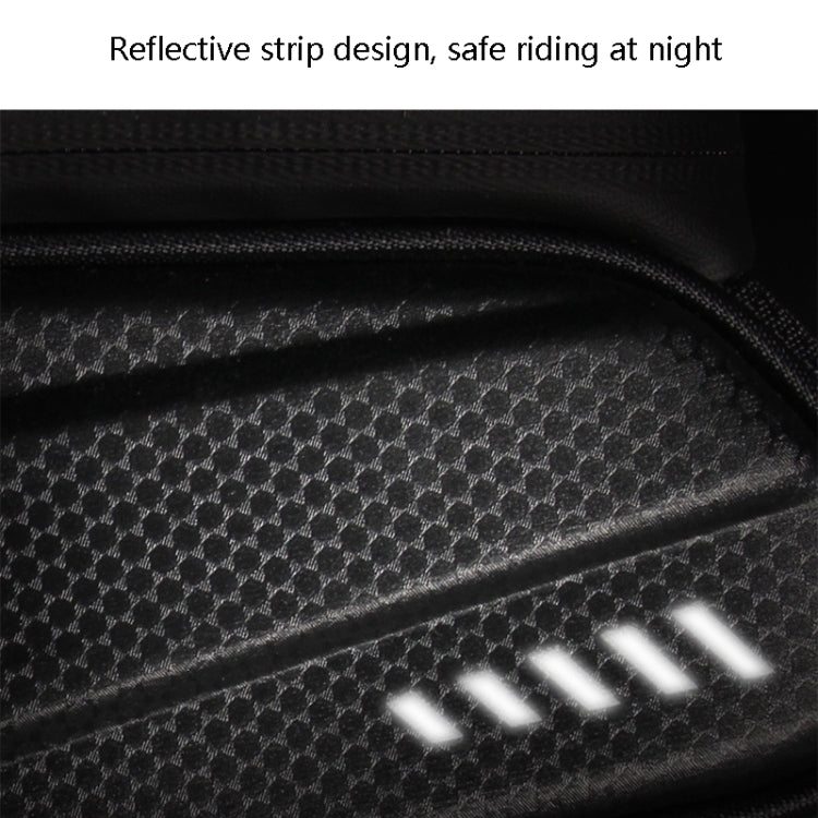 WILD MAN ES3 Sac de vélo à coque dure, Sac de poutre avant, Sac de tube supérieur pour téléphone portable avec écran tactile, Équipement de cyclisme, ES3 (Noir)