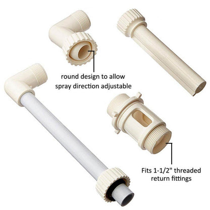 K-210 Accessoires de décoration pour piscine Fontaine cascade réglable en hauteur et direction pour piscine, Accessoires de fontaine cascade