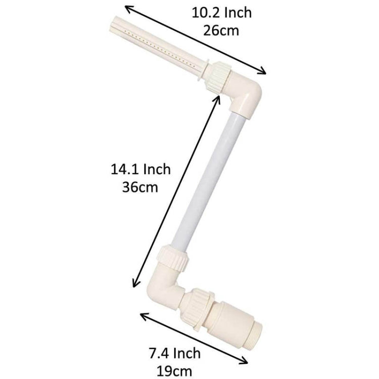 K-210 Accessoires de décoration pour piscine Fontaine cascade réglable en hauteur et direction pour piscine, Accessoires de fontaine cascade