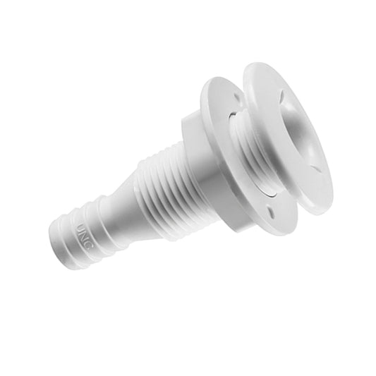 5/8 inch Plastic Thru-Hull Bilge Fitting For Bilge Pump Drain or Vent Hose Fitting for Boats Marine Yacht Sail Camper Truck, Vent Hose Fitting